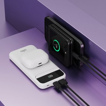 [다운로드 쿠폰 증정] 알로코리아 LCD 잔량표시 고속 무선 충전 보조배터리 22.5W 10000mAh