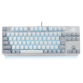 [해외] ASUS ROG Strix Scope NX TKL Moonlight White ROG-NX 80% FPS RGB  게이밍 키보드 기계식 유선