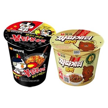 짜파게티 범벅 6입 + 불닭볶음면컵 6입