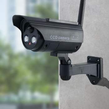 태양광 전원 방범용 거치 인테리어 모형 CCTV 카메라 모형카메라 가짜CCTV 몰래카메라탐지기