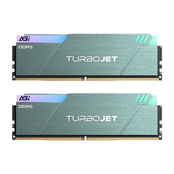 AGI DDR5-6000 32GB CL30 TURBOJET UD858 RGB 블루그린 패키지 메모리 (16Gx2) 서린