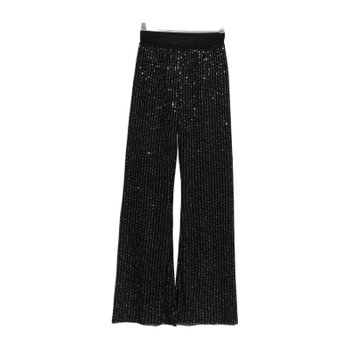 [해외배송] 미쏘니 하이웨이스트 스트라이프 와이드 팬츠 DS26SI08 BK01GHS91RX