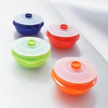 뚝배기 OFLO2020 베르 전자레인지용 실리콘 미니뚝배기 4color 계란찜 찌개