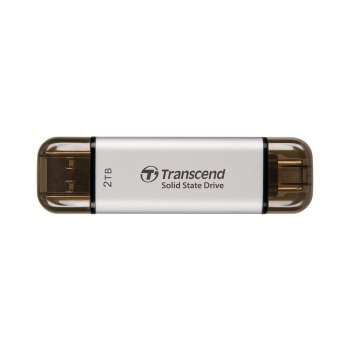 [해외] 트랜센드 휴대용 SSD 2TB 고속 1050MB s 초소형 11g Type-A Type-C 지원 TS2TESD3