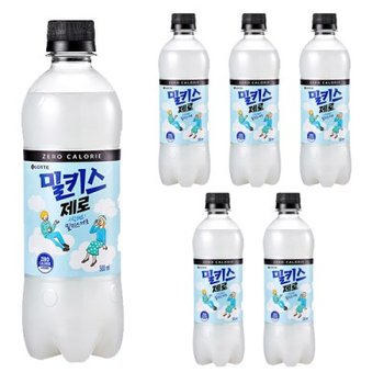 롯데 밀키스 제로 500ml 6펫