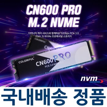 COLORFUL CN600 PRO M.2 NVMe 디앤디컴 (256GB) (정품)