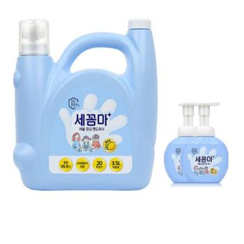 [LG생활건강] LG생활건강 세꼼마 핸드워시 3.5L 레몬향+증정 레몬향 공병250ml 2 (S39635109)