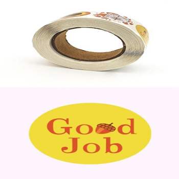 대량스티커 794KXG78 영어칭찬스티커 동그라미 일러스트A