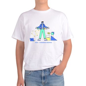 오트밀 반팔티 가상세계 VR 인공지능 메타 블록체인 아동반팔티