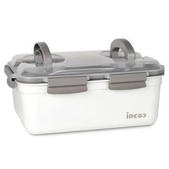 인콕 스텐 밀폐용기 스텐콕 크림 직사각 김치통 1호 5,500ml[35538722]