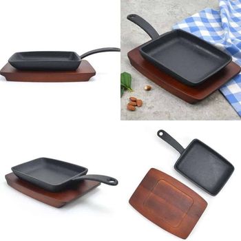 감바스알하이요 스테이크주물팬 스테이크냄비 받침대 세트 3호