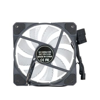 120mm 12V 4핀 3핀 LED 그린 쿨러 케이스 9개 팬 블레이드 쿨링 데스크탑
