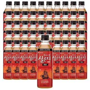 롯데칠성음료 실론티 레몬 제로 500ml 48개 (12463070)