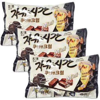 해태 자유시간 미니 대용량 쿠키앤크림 400gx3개