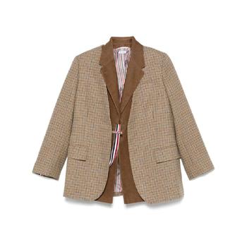 [해외] 톰브라운 진클럽 체크 베스트 앤 블레이저 세트 FBC938CF0961