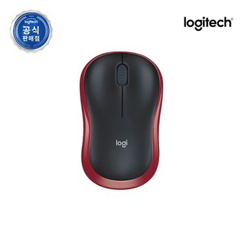 로지텍코리아 공식 M185 무선마우스 레드