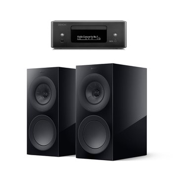 데논 RCD-N12 + KEF R3 Meta 올인원 스트리밍 CD 오디오