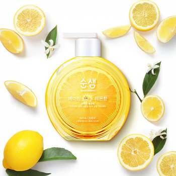 애경 순샘 베이킹소다 주방세제 레몬향 용기 500ml
