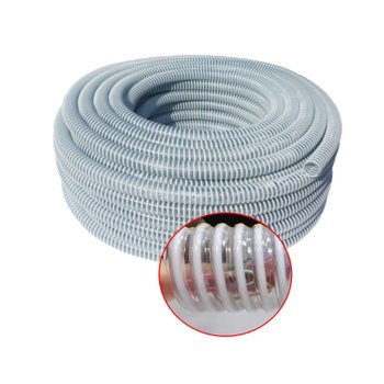 제이테크  투명나선호스 38mmx50m 배수호스 송수 펌프 양수기 (신성)