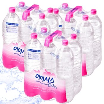 롯데칠성음료 [롯데]  아이시스 ECO 무라벨 2L (6병 X 3박스) 생수