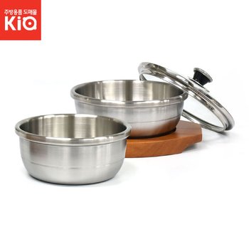 스텐 삼중 인덕션 뚝배기 (국밥) 순대국 콩나물국밥 밥솥 찌개 IH 나무받침 가정용 업소용 음식