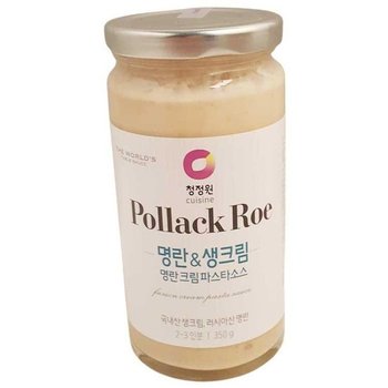 청정원 명란 크림 파스타 소스(명란+생크림) 350G 명란 크림 소스 생크림 가공식품 식자재