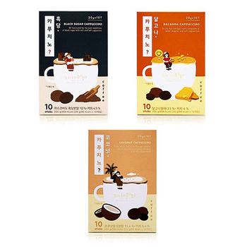 트랜드커피 흑당 카푸치노 커피 달고나 카푸치노