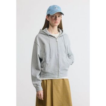 [해외] Calvin Klein 캘빈 클라인 진스 모노그램 릴랙스드 - 지퍼업 스웨트셔츠 영웅 그레이 헤더 76142