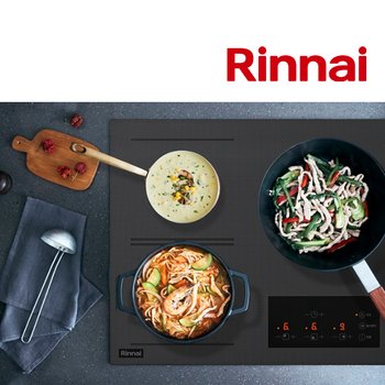 린나이 3구 하이브리드 전기렌지 인덕션 레인지 하이라이트 인스톨프리(560x430-480) 블랙(322)