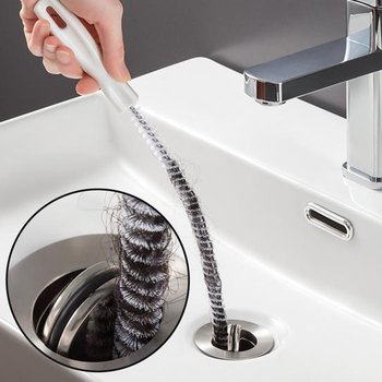 세면대 배수구 머리카락 먼저 청소솔 뚫어뻥 배관청소