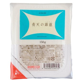 [해외] 일본 아오모리 청천벽력 쌀 1분 30초 전자레인지용 즉석밥 150g 24개