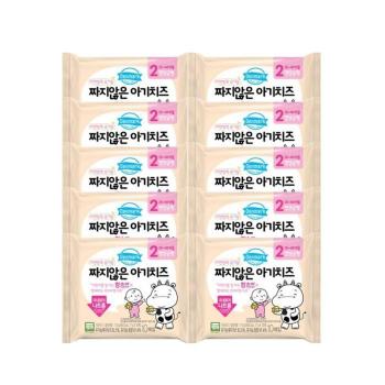 [동원FB] 동원 자연방목 유기농 짜지않은 아기 치즈 2단계 (17g,10매입 x 10개)  (S29978574)