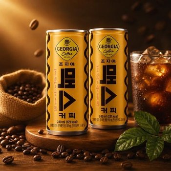 조지아 맥스 240ml x 5개입 캔커피 편의점 커피음료 (51133667)