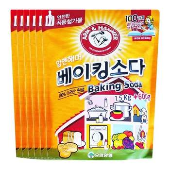 암앤해머 베이킹소다 1.5kg + 600g X 6개