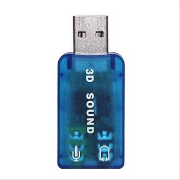 USB 사운드카드 5.1채널 오디오 컨버터 입출력 포트
