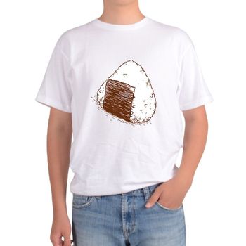 반팔 라운드티 삼각김밥 편의점 간단음식 디지털프린팅