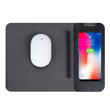 플라이토 전문가용 10W 고속 무선충전 마우스 장패드(S,L)