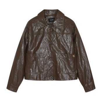 [신세계백화점]리에떼 카라 숏 버튼 페이크레더 재킷 (U1F32LJK010)