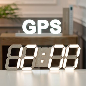 국산 플라이토 위성 GPS 인테리어 LED 벽시계 38cm 멜로우