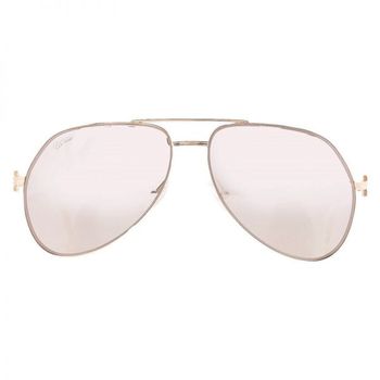 [해외] Cartier 까르띠에 골드 플래시 미러 파일럿 남녀공용 선글라스 7765438