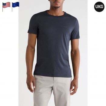 [해외] 보스 테슬러 코튼 니트 티셔츠 다크 블루 남성