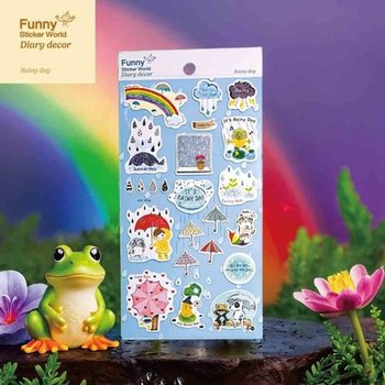 [VCMQ8W2H]퍼티커 PP 비오는날 다이어리데코 스티커 TB-208