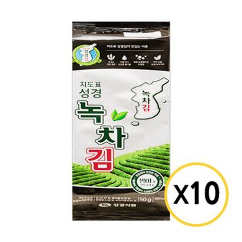 성경김 녹차 조각김 50g x 10개[35836613]