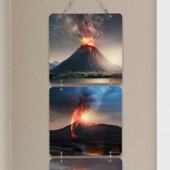 아트박스/꾸밈 nn616-멀티아크릴액자_활화산(4단소형)