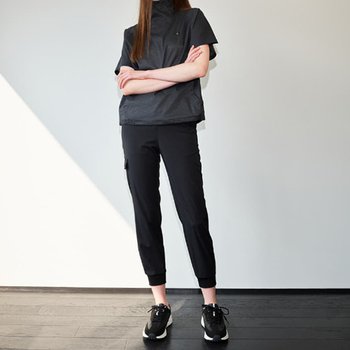 여성  오버핏 점퍼형 우븐 티셔츠  6K-41352_US