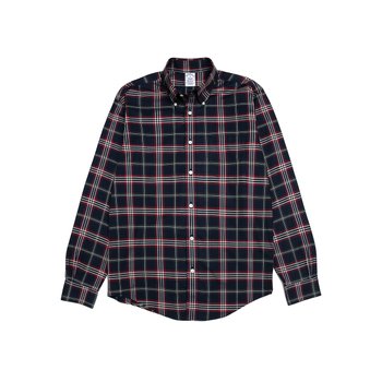 [공식판매처] 레귤러핏 논아이론 트윌 타탄 체크 셔츠 (네이비) (BBTHMM6131QDF)