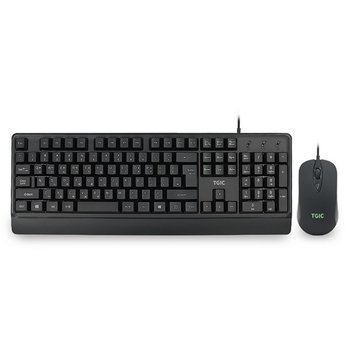 유선 키보드 마우스 세트 TGC-MK4000 블랙 TGIC