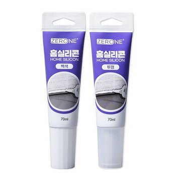 제로원 홈실고급리콘 70ml 백색 투명