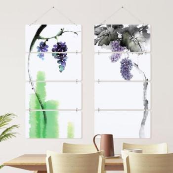 아트박스/꾸밈 nx986-멀티아크릴액자_재물이방울방울포도(4단)