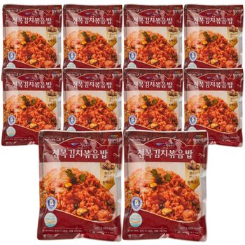 꼬마전복이 통째로 가득, 전복김치볶음밥 250g x 10팩